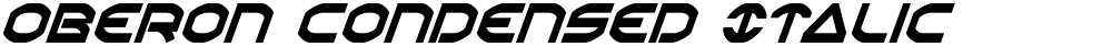 Oberon Condensed Italic