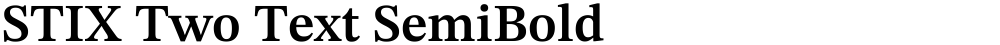 STIX Two Text SemiBold