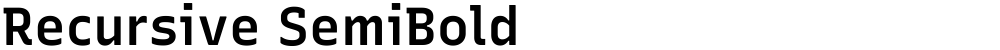 Recursive SemiBold