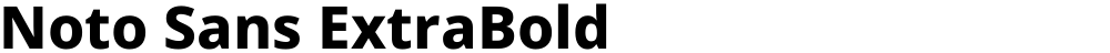 Noto Sans ExtraBold