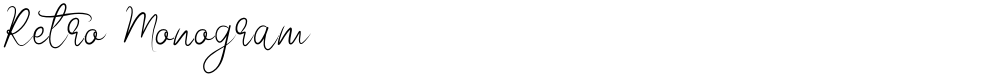 Retro Monogram
