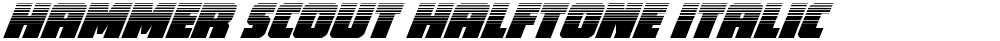 Hammer Scout Halftone Italic