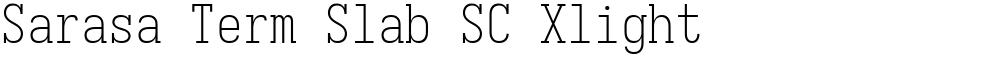 Sarasa Term Slab SC Xlight