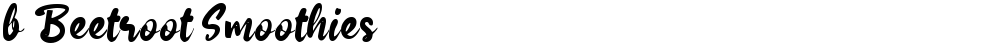 b Beetroot Smoothies