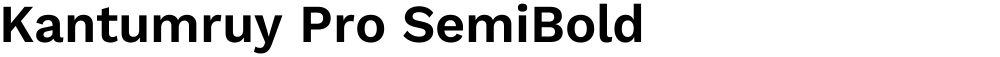 Kantumruy Pro SemiBold