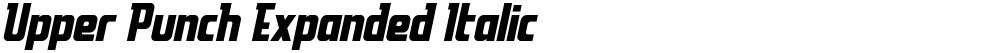 Upper Punch Expanded Italic