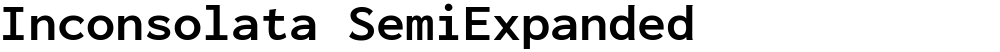 Inconsolata SemiExpanded