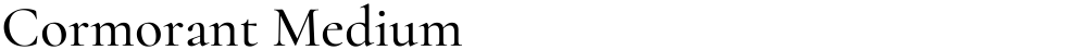 Cormorant Medium