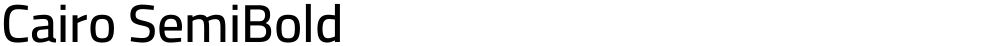 Cairo SemiBold