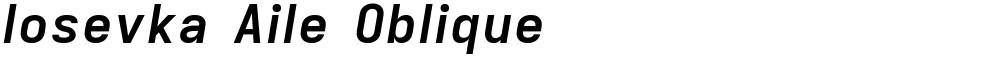 Iosevka Aile Oblique
