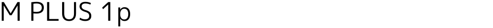 M PLUS 1p