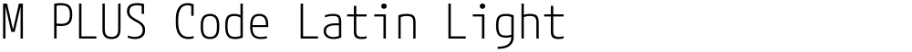 M PLUS Code Latin Light