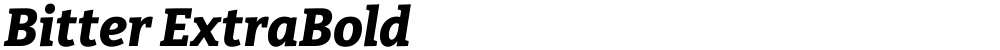 Bitter ExtraBold