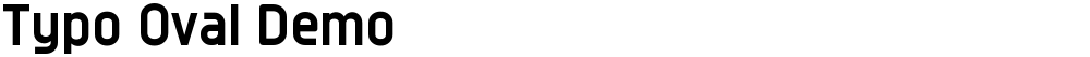 Typo Oval Demo