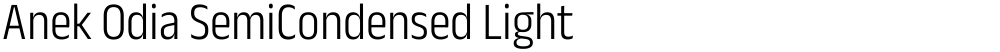 Anek Odia SemiCondensed Light