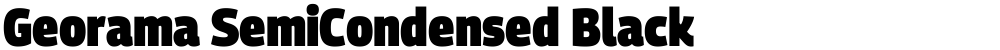 Georama SemiCondensed Black