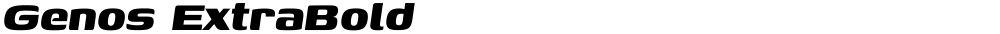 Genos ExtraBold