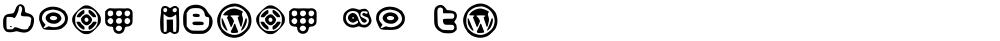 Social Media Icons Bold