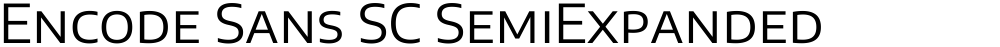 Encode Sans SC SemiExpanded