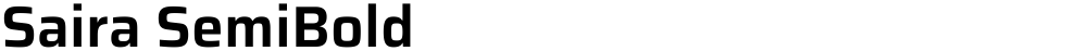 Saira SemiBold
