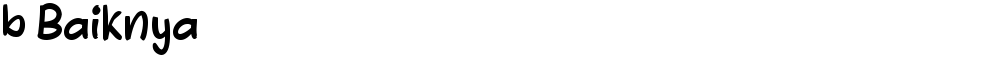 b Baiknya
