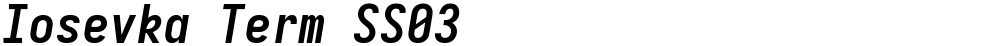 Iosevka Term SS03