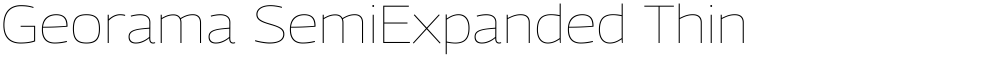Georama SemiExpanded Thin