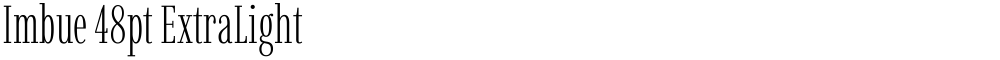 Imbue 48pt ExtraLight