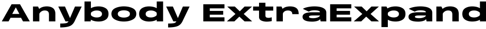 Anybody ExtraExpanded ExtraBold