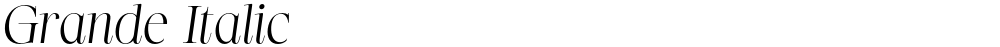 Grande Italic