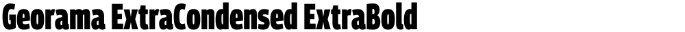 Georama ExtraCondensed ExtraBold