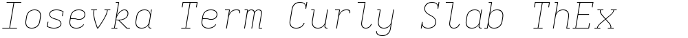 Iosevka Term Curly Slab ThEx