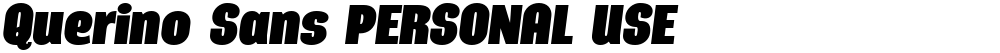 Querino Sans PERSONAL USE
