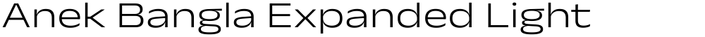 Anek Bangla Expanded Light