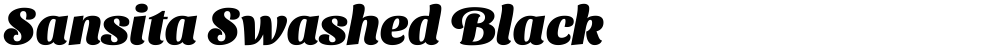 Sansita Swashed Black