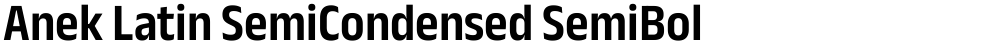 Anek Latin SemiCondensed SemiBold