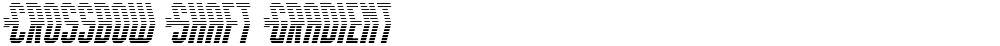 Crossbow Shaft Gradient