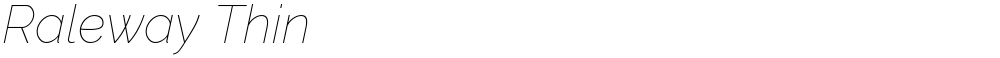 Raleway Thin