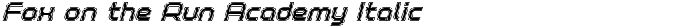 Fox on the Run Academy Italic