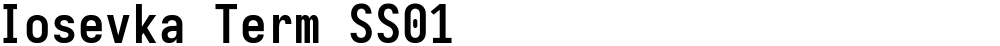 Iosevka Term SS01