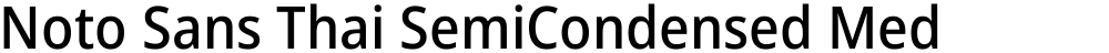 Noto Sans Thai SemiCondensed Medium