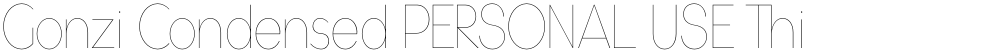 Gonzi Condensed PERSONAL USE Thin