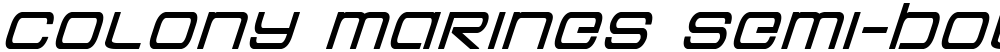 Colony Marines Semi-Bold Italic