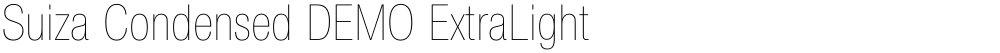 Suiza Condensed DEMO ExtraLight