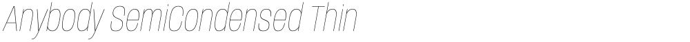 Anybody SemiCondensed Thin