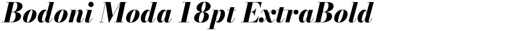Bodoni Moda 18pt ExtraBold
