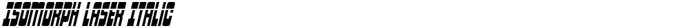 Isomorph Laser Italic