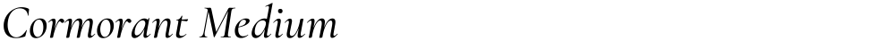 Cormorant Medium