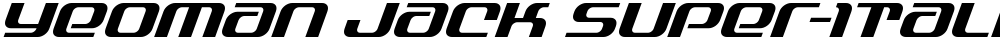 Yeoman Jack Super-Italic