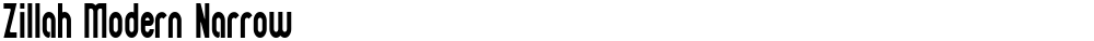Zillah Modern Narrow